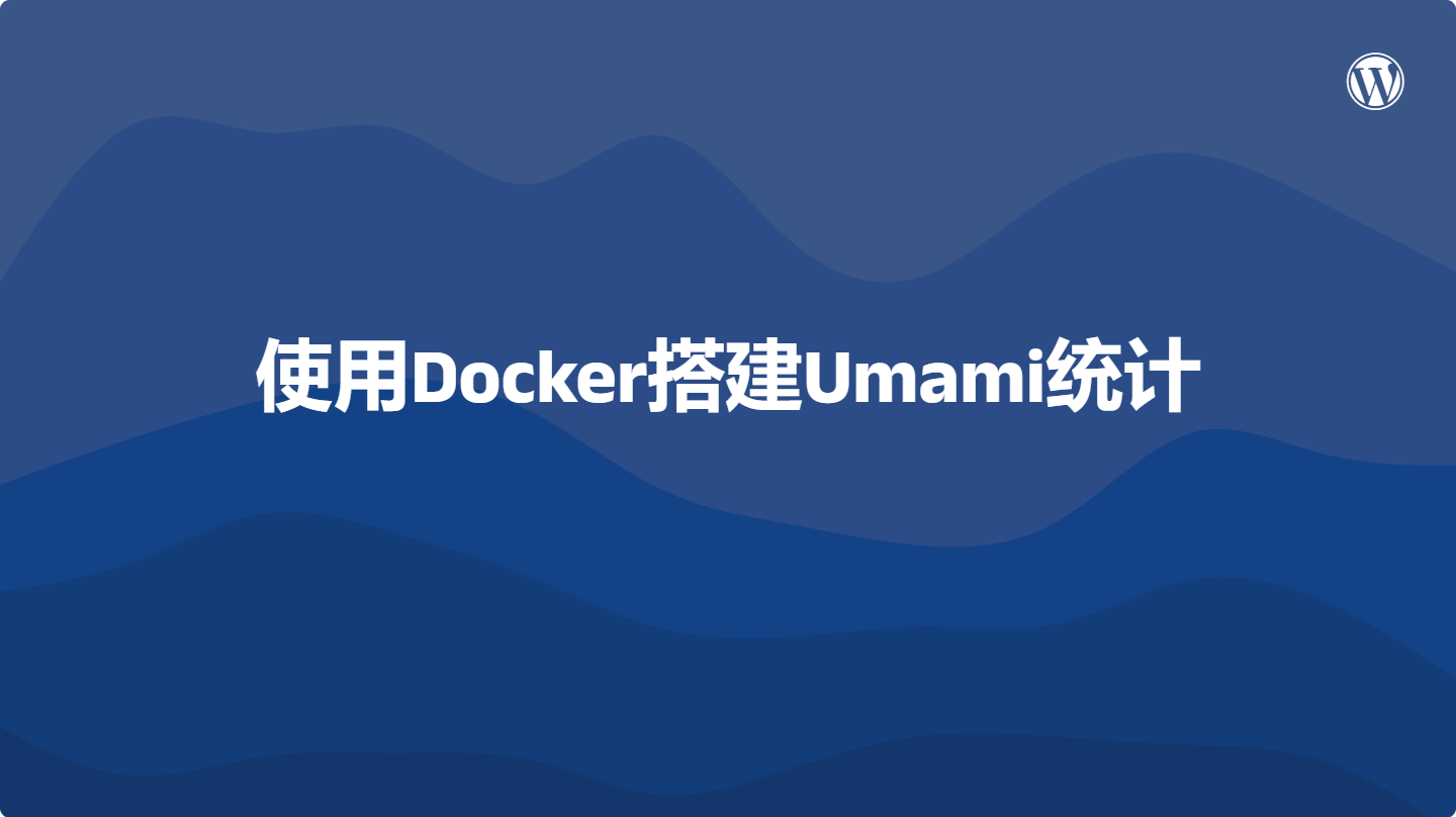 使用Docker搭建Umami统计，